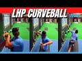 What do you see late action lhp curve ball rearview 15u pitching slow motion