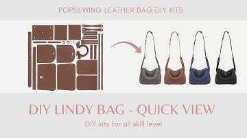Lindy Bag DIY Kit - Top Grain Leather Handmade Handbag | POPSEWING™
