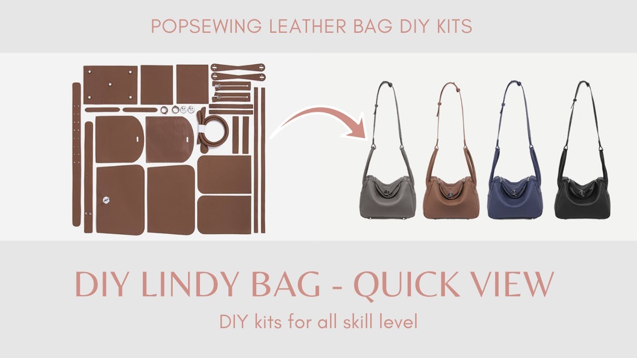 POPSEWING DIY Leather Bag Kit Designer Handbags for Women DIY Kits