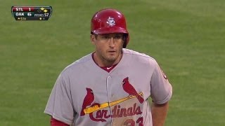 STL@OAK: Freese singles in Holliday in the fifth