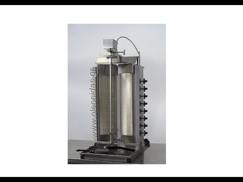 Γυριέρα Αερίου 8 διακοπτών Διπλός για Κρέας έως 100 Kg Gas Gyros Turbo Double max  100 kg Meat