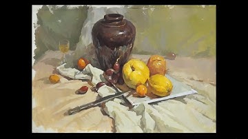Painting with gouache - Still-life