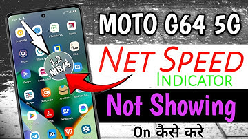 Moto Mobile me Net Speed Indicator On kaise kare | Net Speed Indicator not Showing on Motorola phone