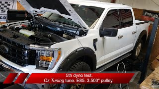 2022 F150 5.0L - Oz Tuning Whipple tuning - Episode 2 - Dyno on 93 and E85 plus results.