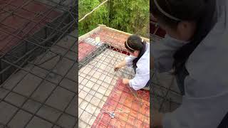 Rebar Tying for Residential Roof Slab