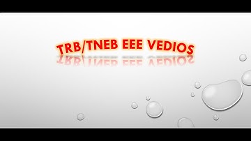 TRB/TNEB ANALOG ELECTRONICS LECTURE 1