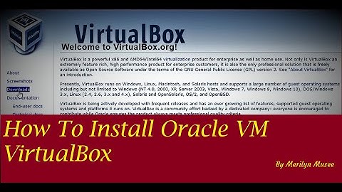 Install Oracle VirtualBox