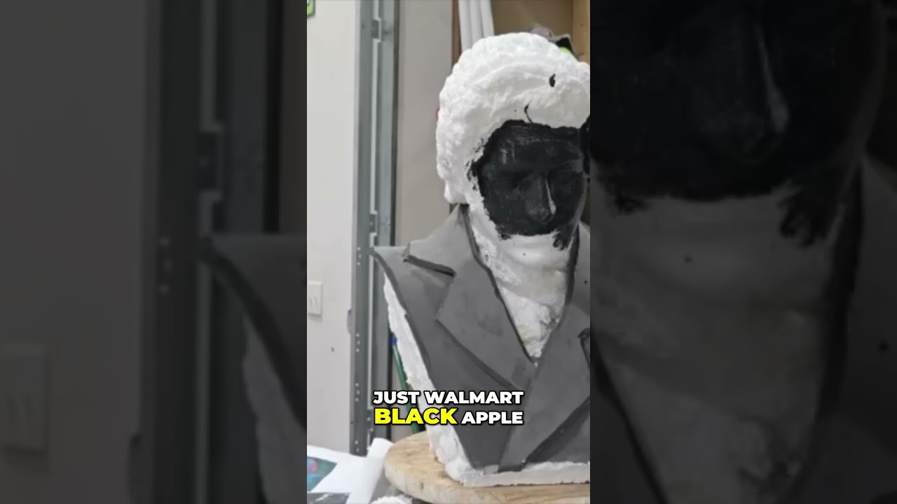Part 13 DIY Graveyard Bust Spray Paint Problems Styrofoam vs EVA Foam Quick Fix! #sculpture