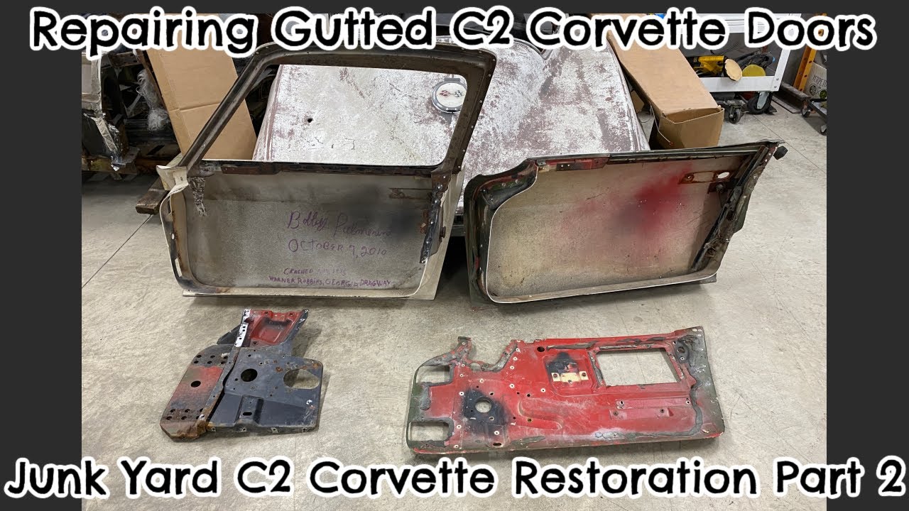 How To Repair Old Gutted C2 Corvette Coupe Drag Racing Doors Part 1