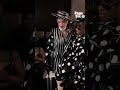 Julia Fox mixing stripes and polka dots at Christian Siriano’s Fall 2026 show in NYC 🖤🤍 #shorts