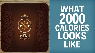 What 2,000 Calories Actually Looks Like