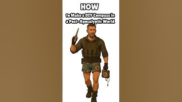 How to Make a Compass in a Post-Apocalyptic World (DIY) 🧭 #short #science