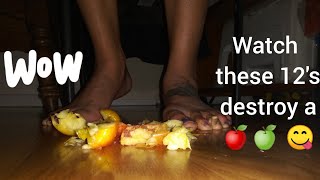 Apple Destroyed By Big Feet Apple Destroyed By Big Feet