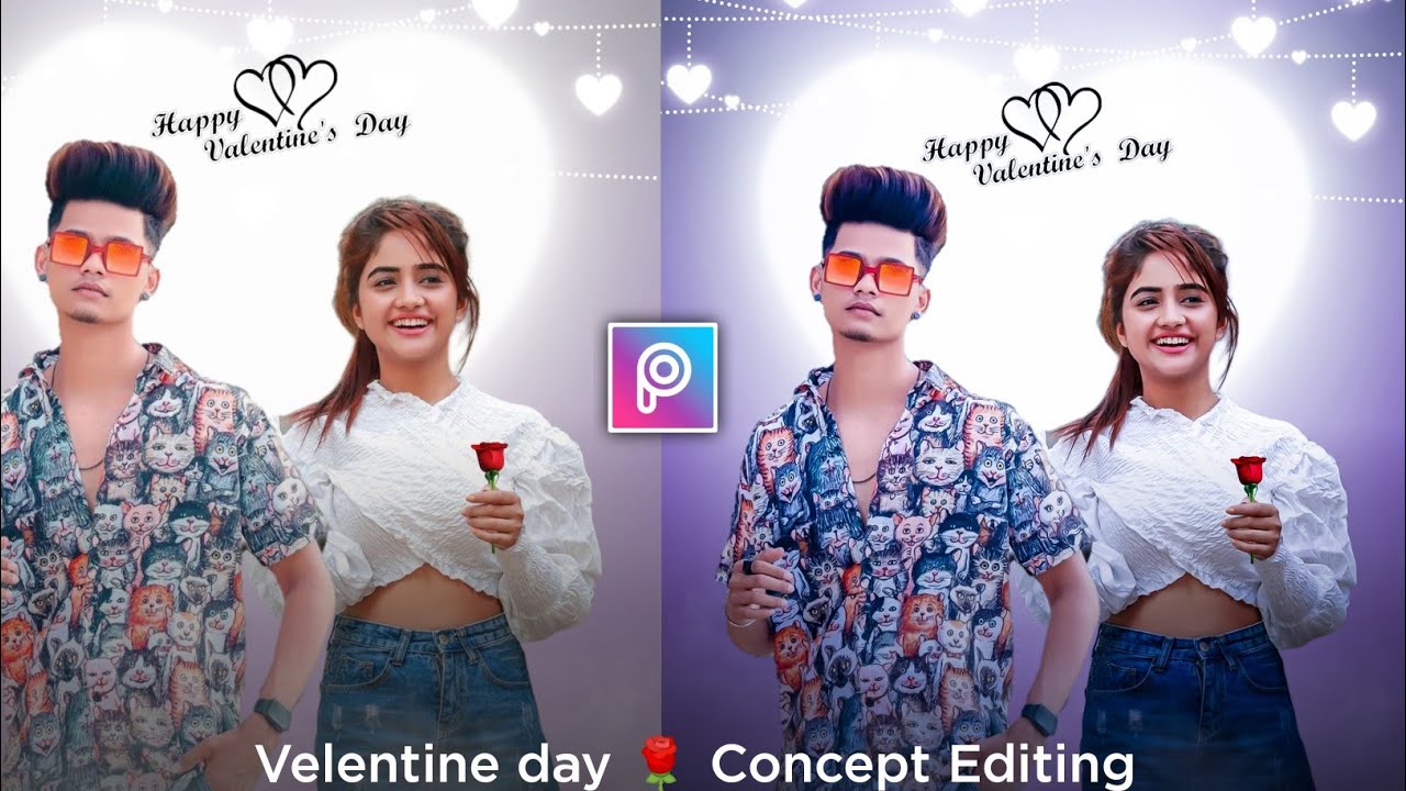 Valentine Day Photo Editing || Valentine Day Concept Photo Editing Tutorial-Picsart || Hyper Gyandip
