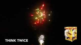 THINK TWICE - 200 GRAM CAKE - WORLD CLASS FIREWORKS