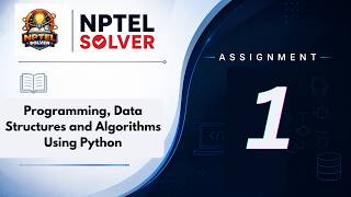 Programming, Data Structures and Algorithms Using Python Week 1 || NPTEL ANSWERS || NPTEL JULY 2026