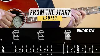 Famous Laufey - From The Start | Guitar Tutorial with Tab Profile