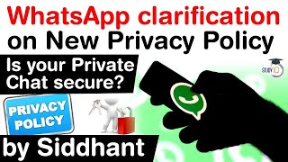 New WhatsApp Privacy Policy explained -  Is your Private Chat Data really secure #UPSC #IAS Guía