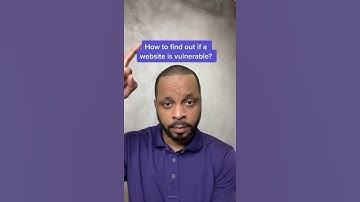 How to find out if a website is vulnerable #cybersecurity