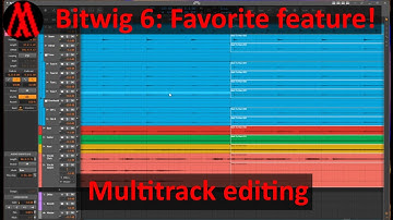 My favorite Bitwig 6 feature! Multitrack Editing with the knife tool!