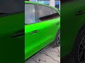 Porsche Cayenne Coupe - выполнена оклейка кузова в Super Chrome Green Satin Hexis