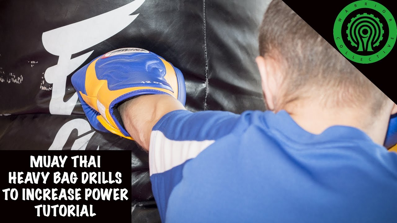 Muay Thai Heavy Bag Drills to Increase Knockout Power Tutorial YouTube