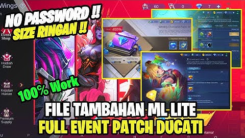 Data Open Full Event Terbaru Patch Ducati | Data Tambahan Full Event Ml Lite