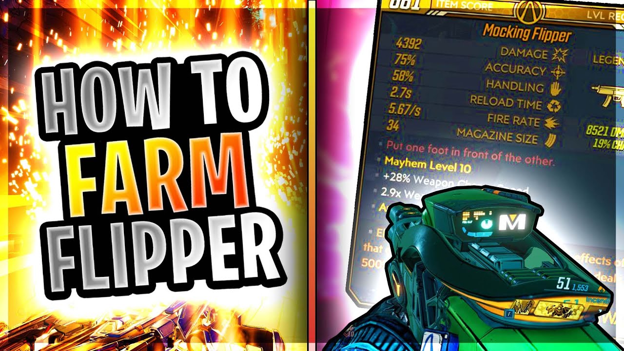 Borderlands 3 │How to FARM The FLIPPER! (Legendary Review)