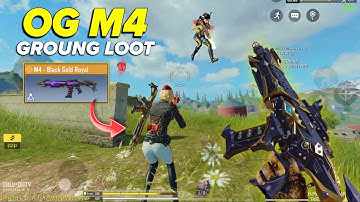 DOMINATING WITH GROUNG LOOT LEGENDARY M4 BLACK GOLD ROYAL COD MOBILE | CODM BR GAMEPLAY