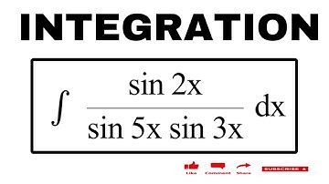 Evaluate Integration  of ∫ sin2x/(sin5x sin3x)dx