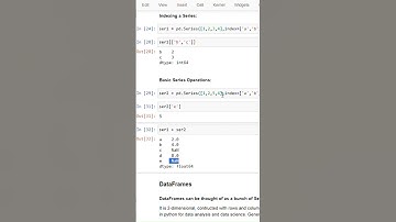 Basic Pandas Series Operations in Python | Jan 2025