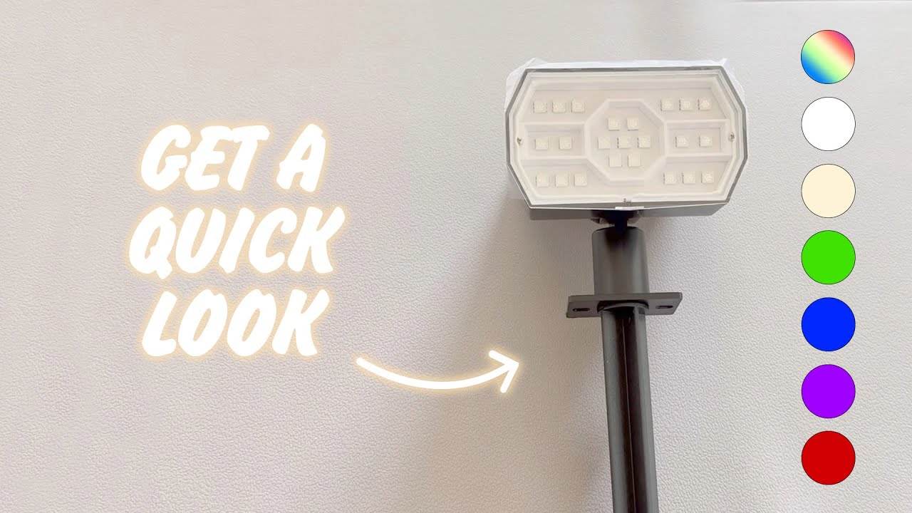 COLOR DEMO: Nymphy Solar Lights - Looking Bright!