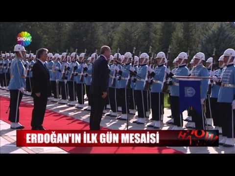 Erdoğan'ın ilk gün mesaisi