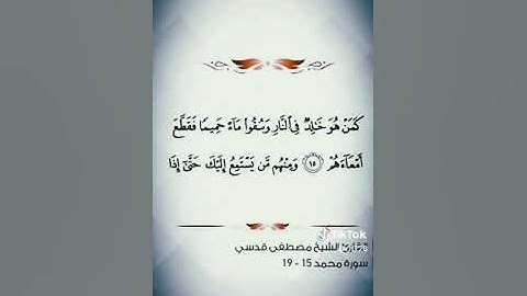 تلاوة خاشعه هادئه لما تيسر من سورة محمد للقارئ الشيخ / مصطفى قدسي