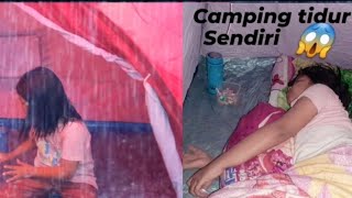 NOT SOLO CAMPING ,CAMPING HUJAN DERAS SAMPAI MALAM , ZARA PERTAMA KALI CAMPING DI  RUMAH😊