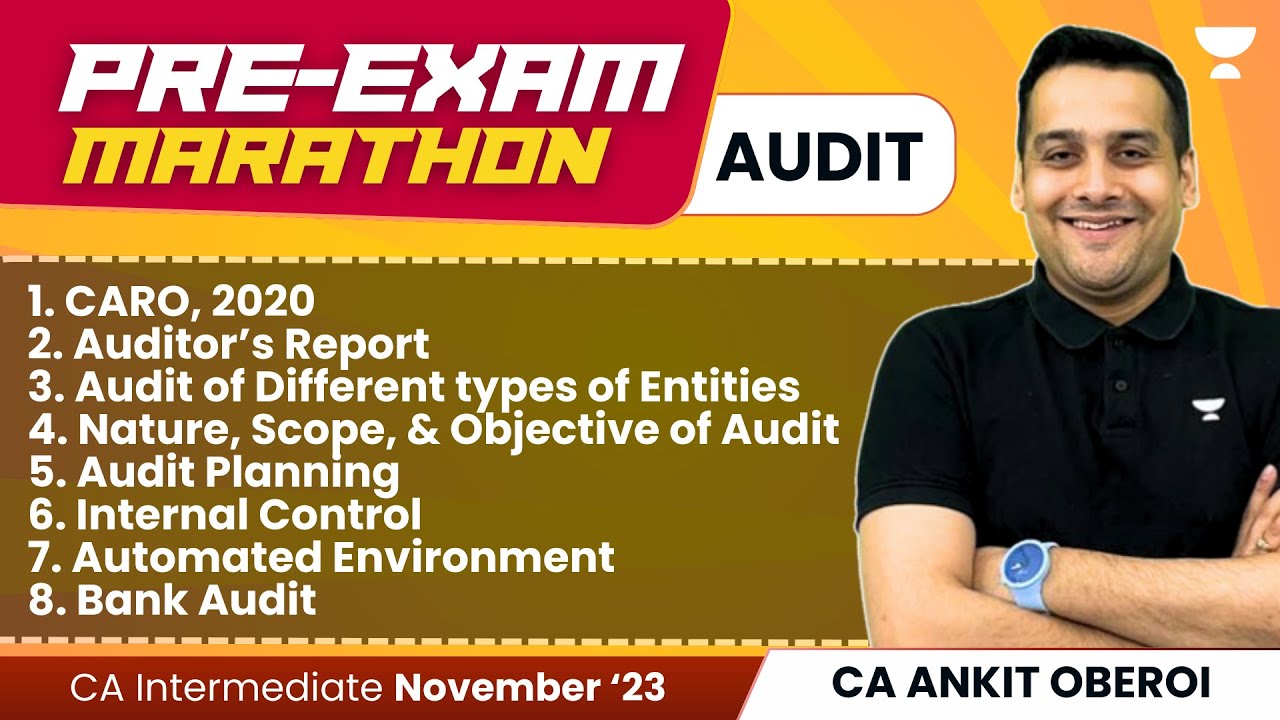Audit Marathon Part -2 | Pre Exam Marathon | CA Intermediate Nov'23 ...