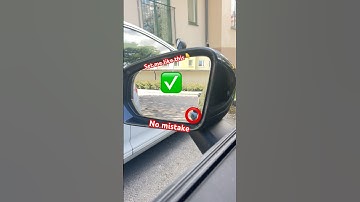 car mirror adjustment | car mirror setting | car driving training
