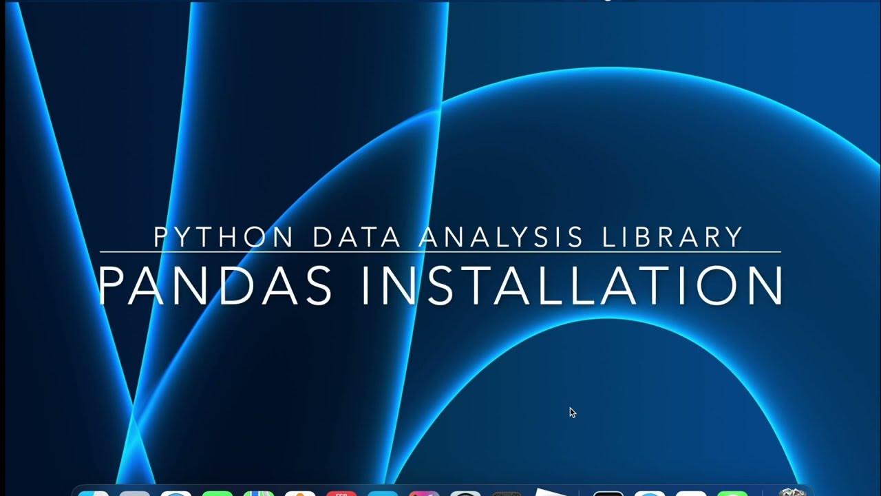 Installing Python Pandas on Macbook - YouTube