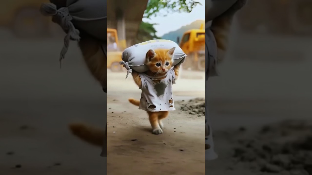 Cat struggle story 😔🥲 