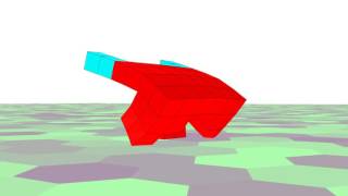 Artificial evolution - from water to land: fastest terrestrial soft robot screenshot 3