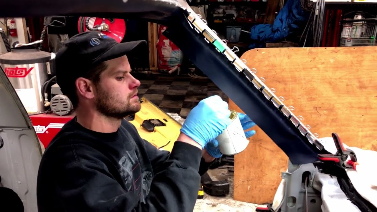 VW MK1 Caddy Best Headliner Recover Close to Original Part 10