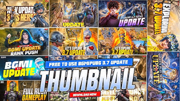 Free To Use Bgmi/Pubg 3.7 Update Thumbnail Pack | 3.7 update Live Stream Thumbnail | Frexxi Gaming
