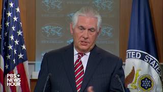 WATCH: Sec. Tillerson holds news briefing at State Department