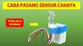 Cara pasang sensor cahaya otomatis photo controls-photo cell