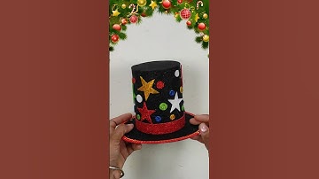 diy christmas santa claus cap craft ideas #shorts #diynavidad #christmas #craft #diy