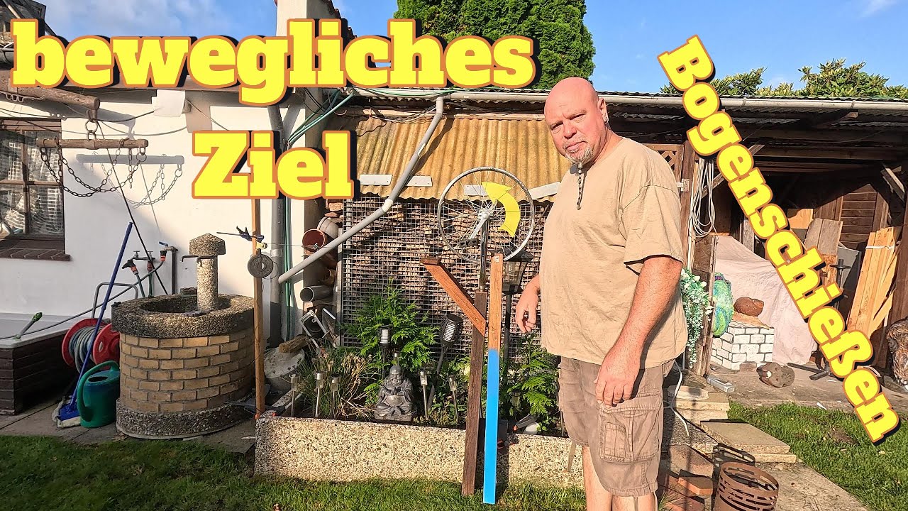 Bogenschießen bewegliches Ziel selber bauen