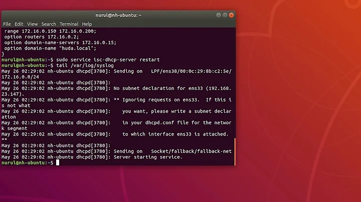 How to Install and Configure DHCP Server in Ubuntu