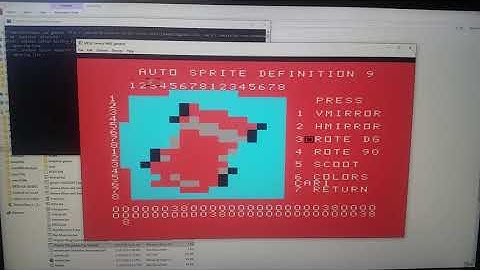 Modified sprite creator for TI-99/4a or Geneve 9640 computers EMULATED