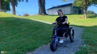 Sam gets wheelchair power!, by MaxAbility