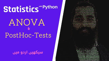 One Way ANOVA and PostHoc tests in python | اردو میں سیکھیں